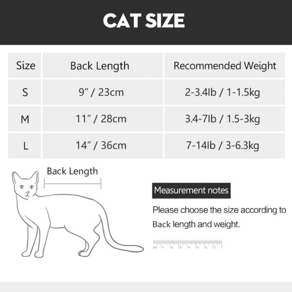 ead07e27f7c3c142 Cat Recovery Suit for Male and Female Surgical Post Surgery Soft Cone Onesie Shirt Clothes Neuter Licking Protective Diapers Outfit Cover Kitten Spay Collar(M, Grey)