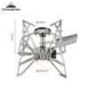 CAMPINGMOON 1PCS XD-3F Electronic Ignition Butterfly Furnace Cassette Furnace Head Camping Picnicking Portable Outdoor Stove
