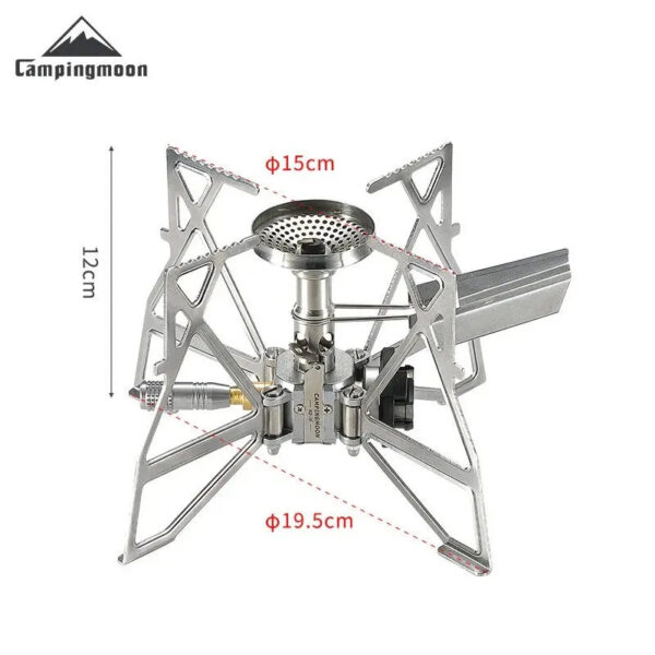 CAMPINGMOON 1PCS XD-3F Electronic Ignition Butterfly Furnace Cassette Furnace Head Camping Picnicking Portable Outdoor Stove