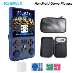 ead955252563ca9e R36MAX Retro Handheld Game Console ux System 4.0Inch IPS Screen Portable Pocket Video Player 64GB 128GB Games Kids Gift