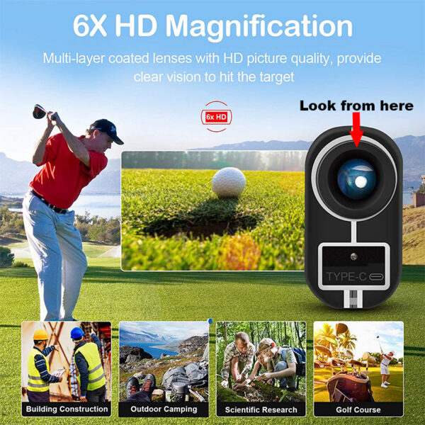 NORM Professional Laser Distance Meter Golf RangeFinder with Slope Trectory Compensation