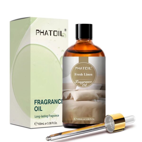 PHATOIL 100ml Fragrance Oil for Scented Candles Soap Making Coconut Vanilla Sea Breeze Fresh Linen White Musk Aroma Oils