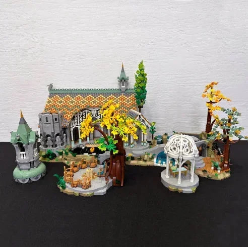 eaf4a82600155a8e 6167pcs Film Series of the Rings Rivens Street View Building Blocks Model Compatible 10316 Style Bricks Toy Kid Gifts