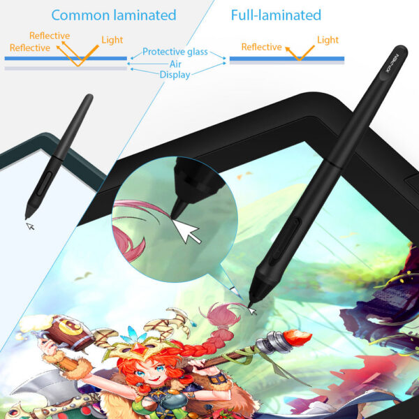 XPPen Artist 15.6 Pro Tablet Graphic Monitor Digital Animation Drawing Board with 60 Degrees of Tilt Function Art Design