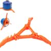1 PCS orange gas tank stove stand tripod，Foldable gas tank stand，Outdoor stove flat gas tank stand，Gas tank stand，Gas tank support，Suitable for outdoor camping hiking picnic cooking