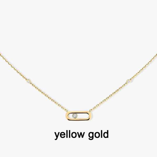 eb519d6438a8539c Cmon Kstar Classic Sterling Sier Plated Gold High Quality Moving Diamond Women's Necklace Pendant Exquisite Gift