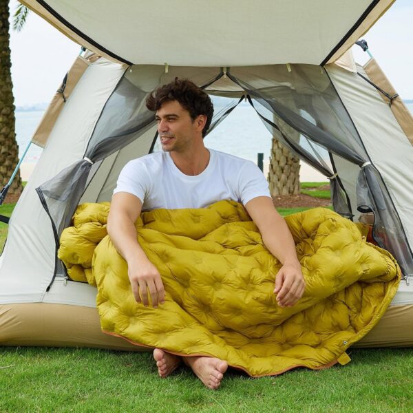 eb6870022902c6a7 Ultralight Down Sleeping Bag for Adults, 1.92lbs 32-55F 650 Fill Down, Lightweight Compact Mummy Backpacking Sleeping Bag for Outdoor Camping and Hiking, Compressible -MFH500