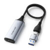 Lemorele AC05 Capture Card 1080p60Hz to USB/USB-C HDMI Video Grabber for Computer Camera Live Stream Record Meeting