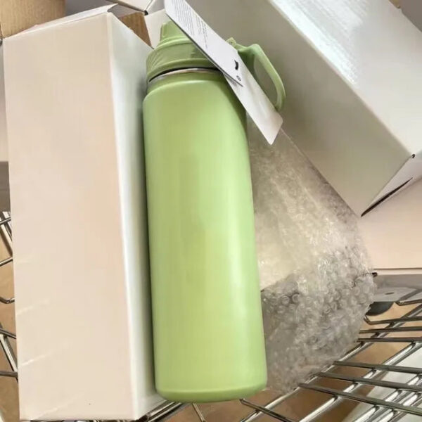 eb9d985e40dc2e4e 710ml Lu Insulated Sports Bottle Water Bottles Stainless Steel Pure Titanium Vacuum Portable Leakproof Outdoor Cup