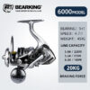 eba763301ac4ddcd BEARKING brand New arrival Saltwater Fishing Reel Spinning 1000-6000 9+1BB 5.2:1 Max Drag 10-20KG Water-Proof Reels
