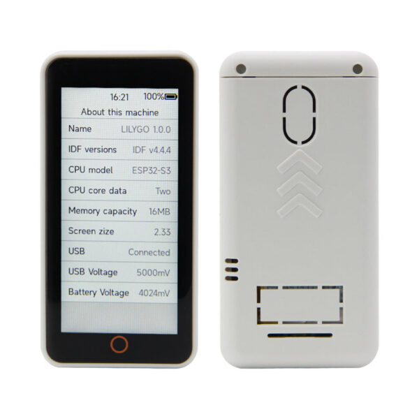 LILYGO® T-Display-S3-Pro ESP32-S3 Touch Display 2.33-inch LCD Development Board I2C Digital Light Sensor Module WiFi Bluetooth