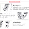 ebbde701711f094b Top Quality Luxury Original Real Solid 925 Sterling Silver Starshine Finger Ring Authentic Jewelry For Women Wedding Gift
