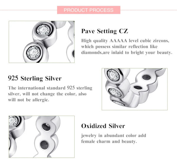 ebbde701711f094b Top Quality Luxury Original Real Solid 925 Sterling Silver Starshine Finger Ring Authentic Jewelry For Women Wedding Gift
