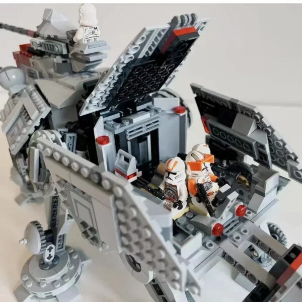 ebbeb08ccb4d1e87 Hot Toys Star Wars All Terrain Tactical Actuator At-te With 75337 Model Building Kit Self-locking Bricks Birthday ChristmasGift