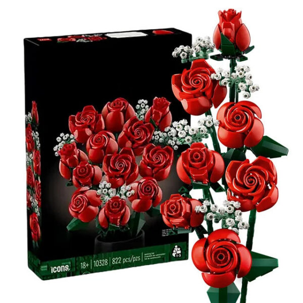 ebd0847c2480562b Bouquet of Roses Compatible Construction Artificial wers Building Blocks Toys Bricks Birthday Gift Home Decor