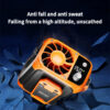 Mini high-speed waist fan, bladeless USB hanging neck fan, outdoor multifunctional mobile power lighting digital display fan