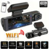 ebd4214ba864354d 1080P WIFI Dual camera Dash Cam for cars,Front And Inside,car camera with IR Night Vision,Loop Recording,wide angle Car DVR Came