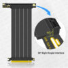 MZX PCIE 4.0 3.0 16X Riser Cable 90/180 Degree Mount Video Graphics Card Extension PCI Flexible GPU Cord ITX Computer Connector