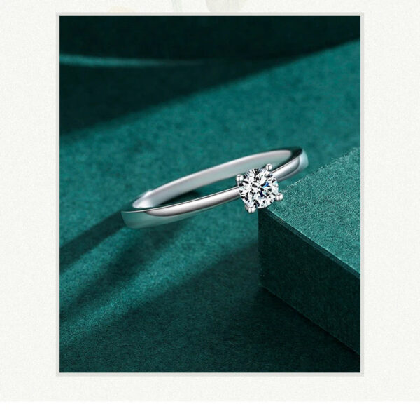 ebdf26a8e5335c08 Modian 925 Sterling Silver 10 Hearts Clear CZ Simulated Diamond Simple Wedding Bands Ring For Women Statement Engagement Jewelry