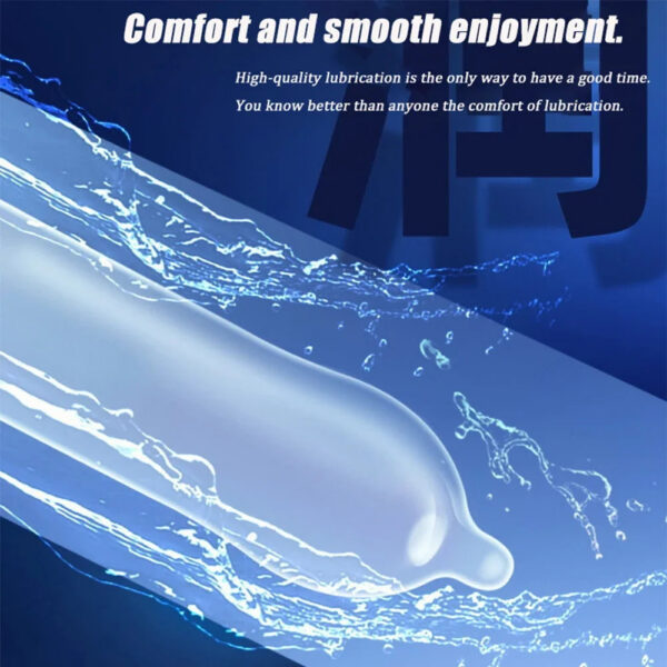 55/56/58/60mm Large Size Condom Natural Latex 50pcs Intimate Penis Sleeves Long Lasting for Men Adult Product Couple Sex Toys