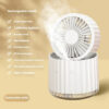 Foldable air cooler spray humidification small dormitory desktop usb charging portable fan