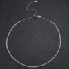 ebfcfca85ee2e5b1 2mm Moissanite Diamond Tennis for Women Sterling Sier Plated Gold Choker Necklace Collar Chain Adjustable