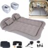 Inflatable SUV Air Mattress 3 in 1 Thickened Flocking Inflatable Car Camping Travel Air Mattress with 2 Pillows & Air Pump,Portable Car Sleeping Bed for SUV|MPV|Minivan