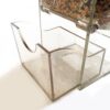 ec0eb9286cefb000 No Split Bird Seed Feeder for Cage,Parrot Automatic Foraging Systems Food Feeding Station with Perch,Heavty Acrylic,One-Step Moulding