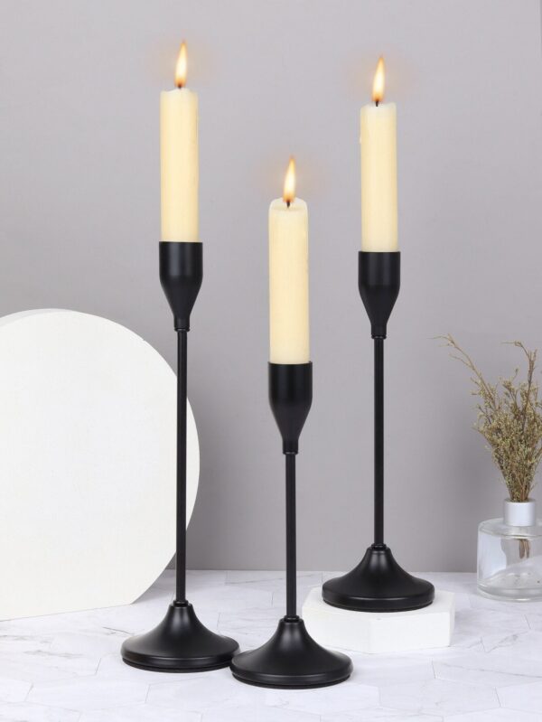 ec1480a48294eb09 3Pcs/Set European Style Metal Holders Fashion Wedding Table Candle Stand Exquisite Candlestick Christmas Tabl