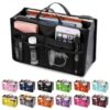 Multifunctional Bi-fold Double Zipper Capacity Storage Arrangement Makeup Toiletries Large Classification Bag