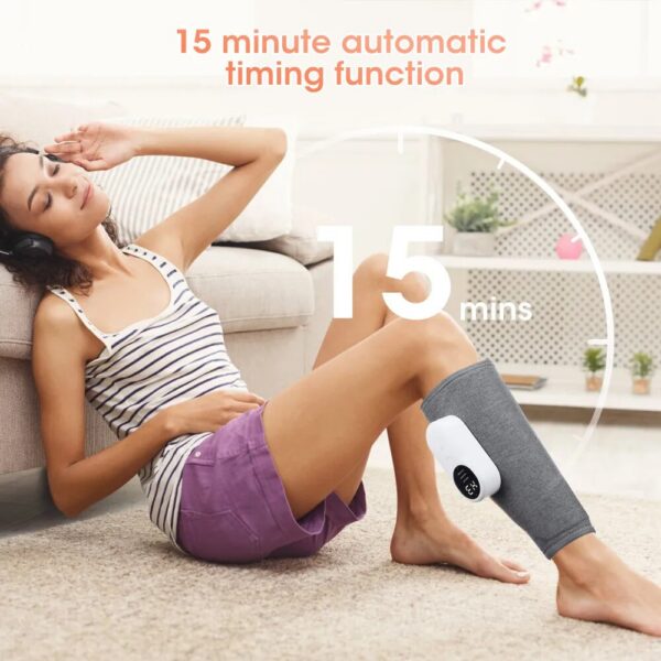 Electric Leg Charging Calf Air Compression Massager with Three Massage Modes Thigh And Knee 360° All-Round Packag