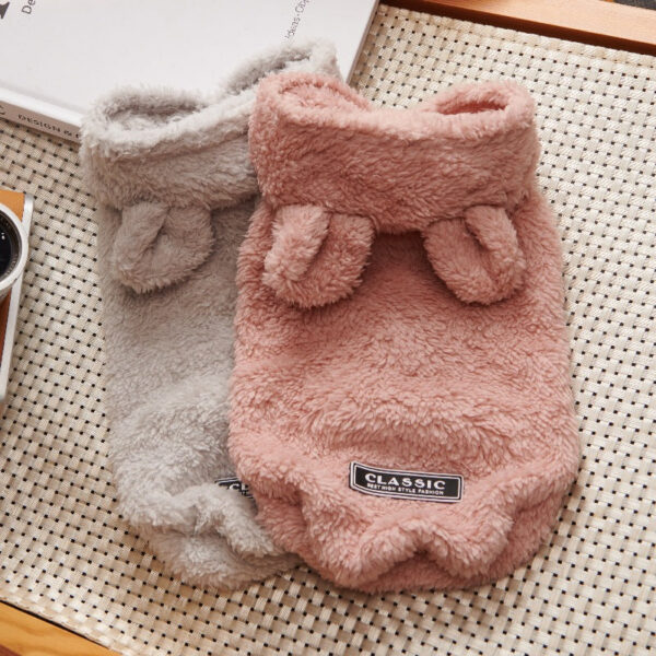 ec260effca383580 Fleece Hoodie Winter Pet Dog Clothes Coat Jacket Soft Ropa Perro French Bulldog for Dogs Pets Clothing Pug