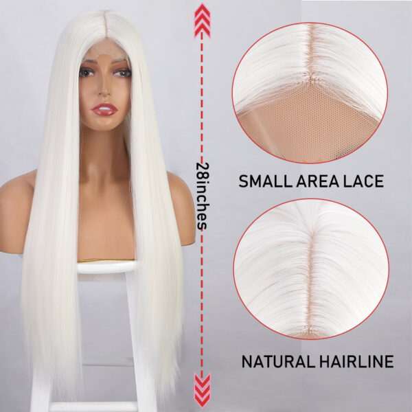 ec387e33c82eb3d3 I's a wig Long Straight White Cosplay Synthetic Wigs Women 60 613 Blonde Grey Pink Black Color for Daily Party Lolita
