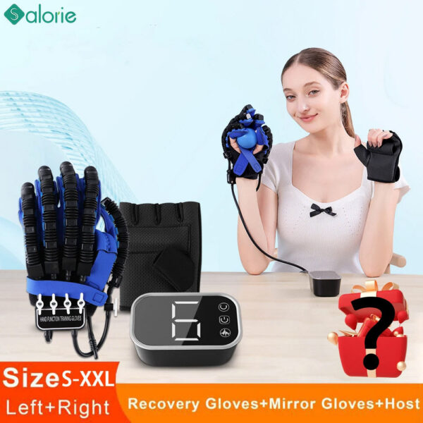 ec4162f9f09ff6d3 Left & Right Hand Finger Rehabilitation Exerciser Robot Gloves Stroke Hemiplegia Cerebral Infarction Training Therapy Equipment