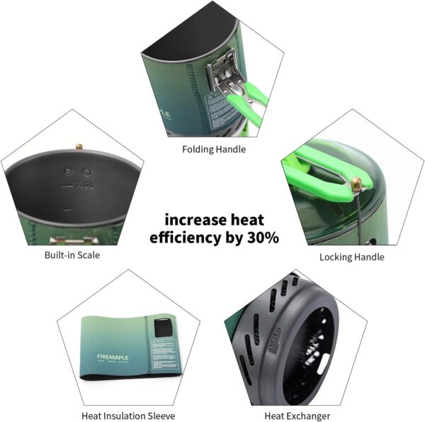 ec43b231c2f201cf Fire-Maple Fixed Star X2 Backpacking and Camping Stove System Outdoor Propane Camp Cooking Gear Portable Pot Jet Burner Set Ideal for Hiking, Trekking, Fishing, Hunting Trips and Emergency Use