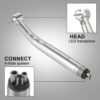 2/4 Holes Azdent Dental LED High Speed Handpiece E-generator Integrated Standard Head Push Button 3 Water Spray JD008A-SP