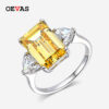 ec440eba1c956fc1 OEVAS 7 Carats High Carbon Diamond Sparkling Zircon Wedding Rings For Women Top Quality 100% Sterling Sier Party Jewelry