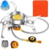 3900W Portable Windproof Camping Stove - Lightweight Propane Gas Burner with Piezo Ignition & Carrying Bag for Outdoor Cooking, Backpacking, Hiking, and Picnics
