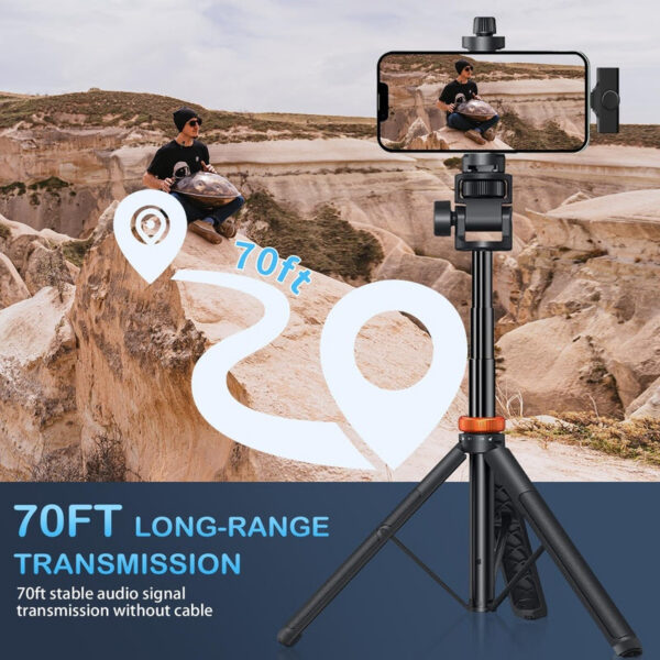 ec6553c2a9f4049e IIQ Wireless iPhone iPad, Professional Lavalier Tiny Mic, Mini Microphone for Video Recording Interview Conference Podcast Vlog YouTube