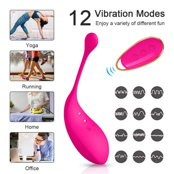 ec6d25afbbc3a4af Sex Vibrator Women's Wireless Remote Control G-spot Wearing Vibrating Egg Clitoris Underwear Massager Sex Toys Adult Products