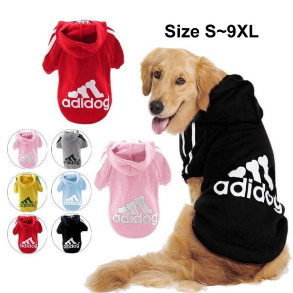 ec77e28b53f12ebb Winter Dog Clothes Adidog Sport Hoodies Sweatshirts Warm Coat Clothing for Small Medium Large Big Dogs Cat Pets Puppy Outfi