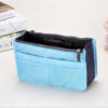Multifunctional Bi-fold Double Zipper Capacity Storage Arrangement Makeup Toiletries Large Classification Bag
