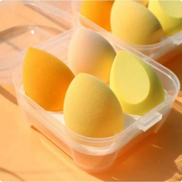ec9681ceb05f5f9f 4PCS Eggs Set Seamless Smudging More Hygienic Prevents Bacteria Buildup Create A Flawless Makeup Look Beauty Egg Case