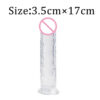 ec9877c7da8ea953 7 Size Realistic Dildo Jelly Penis Suction Cup Dildo Big Dick Female Masturbator Clitoral Stimulator Lesbian Sex Toys For Women