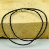 2.5-3mm artificial synthesis Black Diamond gemstone beads necklace 18Inches Thanksgiving Day National Style Christmas Relief Calming Fancy