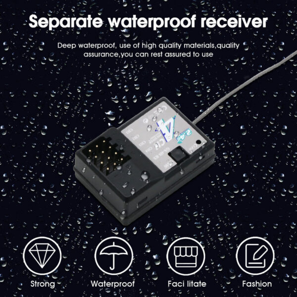 ecc6fca7a4681c2a TX4 2.4GHz 4CH Radio System Transmitter Controller Remote Control w/ Receiver For RC Car Boat