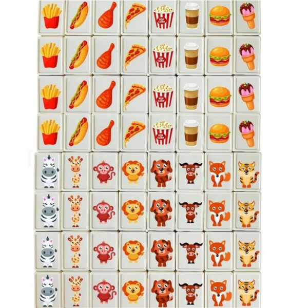 30MM Seaside Escape Mahjong Tile Set 65PCS Hotest Party Classic Board Game 22MM Portable Adult Kid 2 Player Toy