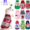 Winter Clothes Christmas Deer Clothing Chihuahua Puppy Pet Yorkshire Halloween Dog Sweater