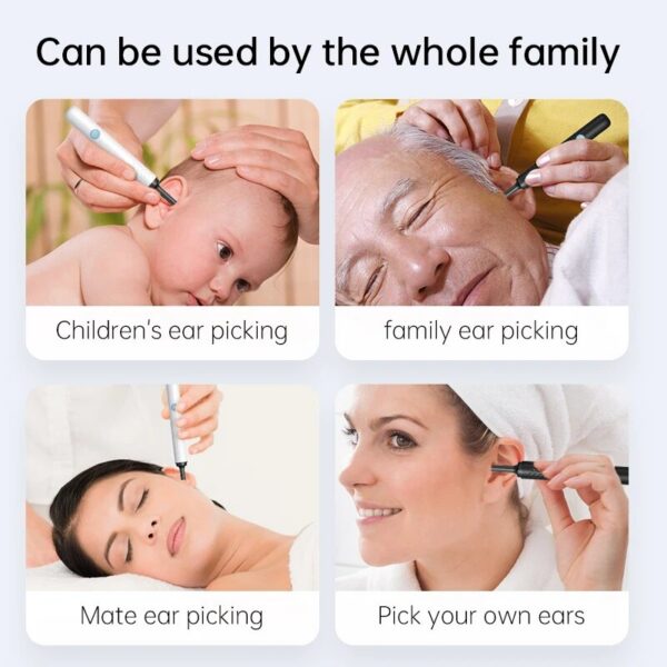 WIFI Visual Cleaner Otoscope with 6 LED Lights 4.0mm Mini Ear Wax Removal Tool With Camera Take Video 500W HD Earpick