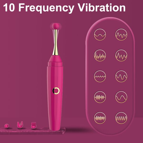 ecdcc6884d4b78ae Secret Pen Vibrator, Female Toy Adult with 10 Powerful Vibrations Nipple Clitoral Vibrators, Womens Vibrater Sexual Pleasure Tools for Women Couples Sex Toys